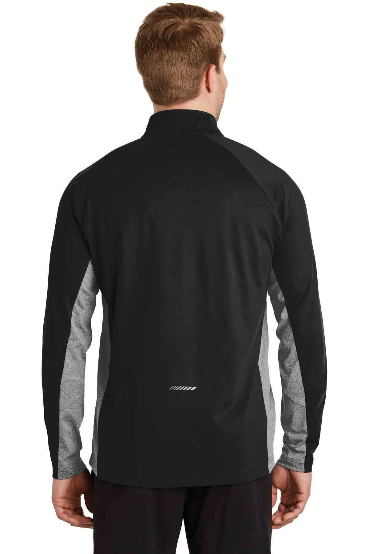 Sport-Tek Men's Sport-Wick Stretch Contrast 1/2-Zip Pullover 3 Sport-Tek Men's Sport-Wick Stretch Contrast 1/2-Zip Pullover - Image 3