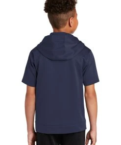 Sport-Tek Youth Sport-Wick Fleece Short Sleeve Hooded Pullover YST251 -Bulkthreads store 85189811
