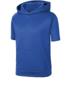 Sport-Tek Youth Sport-Wick Fleece Short Sleeve Hooded Pullover YST251 -Bulkthreads store 85193574