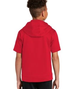 Sport-Tek Youth Sport-Wick Fleece Short Sleeve Hooded Pullover YST251 -Bulkthreads store 85193826