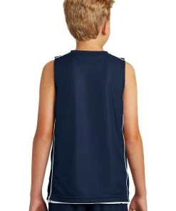 Sport-Tek Youth PosiCharge Mesh Reversible Sleeveless Tee YT555 -Bulkthreads store 85194571