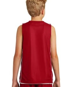 Sport-Tek Youth PosiCharge Mesh Reversible Sleeveless Tee YT555 -Bulkthreads store 85194725