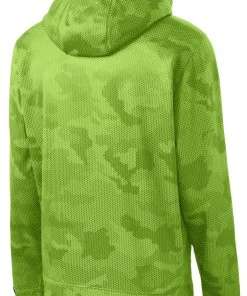 Sport-Tek Youth Sport-Wick CamoHex Fleece Hooded Pullover YST240 -Bulkthreads store 85196108