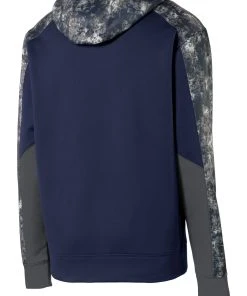 Sport-Tek Youth Sport-Wick Mineral Freeze Fleece Colorblock Hooded Pullover YST231 -Bulkthreads store 85196483