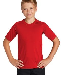 Sport-Tek Youth Rashguard Tee YST470 -Bulkthreads store 85196594