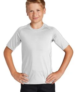 Sport-Tek Youth Rashguard Tee YST470 -Bulkthreads store 85197091