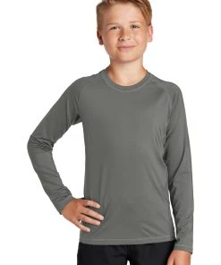 Sport-Tek Youth Long Sleeve Rashguard Tee YST470LS -Bulkthreads store 85197430