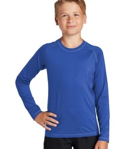 Sport-Tek Youth Long Sleeve Rashguard Tee YST470LS -Bulkthreads store 85197657