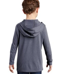 District Youth Perfect Tri Long Sleeve Hoodie DT139Y -Bulkthreads store 85208189