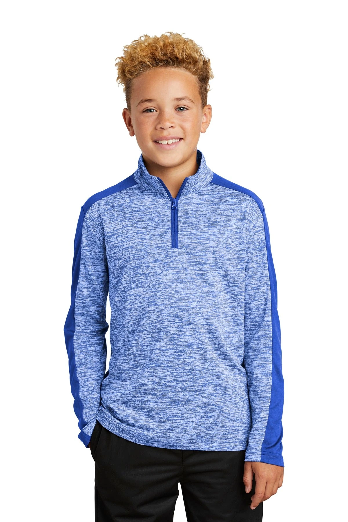 Sport-Tek Youth PosiCharge Electric Heather Colorblock 1/4-Zip Pullover YST397 10 Sport-Tek Youth PosiCharge Electric Heather Colorblock 1/4-Zip Pullover YST397 - Image 10
