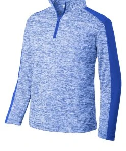 Sport-Tek Youth PosiCharge Electric Heather Colorblock 1/4-Zip Pullover YST397 30 Sport-Tek Youth PosiCharge Electric Heather Colorblock 1/4-Zip Pullover YST397 -Bulkthreads store 85208398