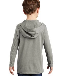 District Youth Perfect Tri Long Sleeve Hoodie DT139Y -Bulkthreads store 85208736