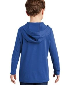 District Youth Perfect Tri Long Sleeve Hoodie DT139Y -Bulkthreads store 85208952