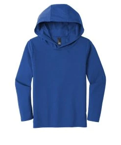 District Youth Perfect Tri Long Sleeve Hoodie DT139Y -Bulkthreads store 85208953