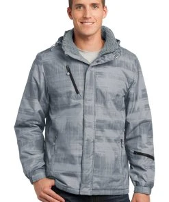 Port Authority Brushstroke Print Insulated Jacket. J320 -Bulkthreads store 85210498