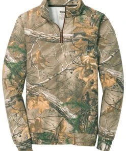 Russell Outdoors Men's Realtree 1/4-Zip Sweatshirt RO78Q -Bulkthreads store 85214395