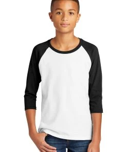 Gildan Heavy Cotton Youth 3/4-Sleeve Raglan T-Shirt. 5700B