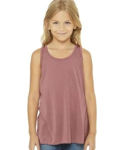 BELLA + CANVAS Youth Flowy Racerback Tank
