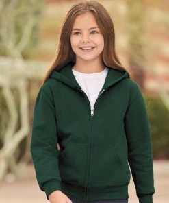 JERZEES Youth NuBlend® Full-Zip Hooded Sweatshirt