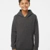 J. America Youth Triblend Fleece Hooded Sweatshirt