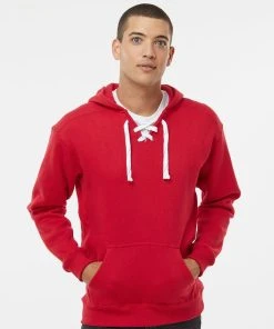 J. America Men's Sport Lace Hooded Sweatshirt