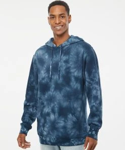 Independent Trading Co. Men's Midweight Tie-Dyed Hooded Sweatshirt