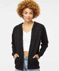 Independent Trading Co. Men's Special Blend Raglan Full-Zip Hooded Sweatshirt