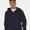 Champion Men's Cotton Max Hooded Quarter-Zip Sweatshirt