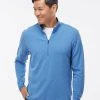 Adidas Men's 3-Stripes Quarter-Zip Sweater