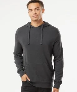 Alternative Men's Challenger Lightweight Eco-Washed French Terry Hooded Pullover