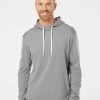 Adidas Men's Textured Mixed Media Hooded Sweatshirt