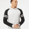 JERZEES Men's Nublend? Varsity Colorblocked Raglan Hooded Sweatshirt
