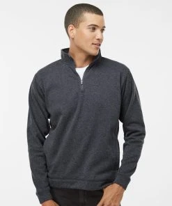 J. America Cosmic Fleece Quarter-Zip Sweatshirt