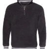 Boxercraft Men's Varsity Sherpa Quarter-Zip Pullover