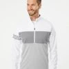 Adidas Men's 3-Stripes Competition Quarter-Zip Pullover