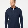 Adidas Men's Lightweight M?lange Quarter-Zip Pullover