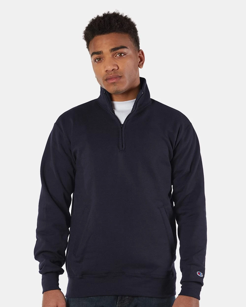 Champion Men's Men's Powerblend? Quarter-Zip Pullover 1 Champion Men's Men's Powerblend? Quarter-Zip Pullover