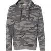Burnside Men's Camo Full-Zip Hooded Sweatshirt