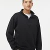 J. America Men's Heavyweight Fleece Quarter-Zip Sweatshirt