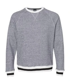 J. America Peppered Fleece Crewneck Sweatshirt