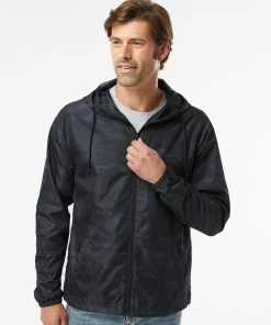 Independent Trading Co. Unisex Lightweight Windbreaker Full-Zip Jacket
