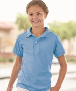 Jerzees Youth SpotShield 50/50 Polo