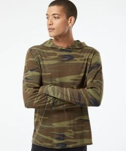 Alternative Men's Vintage Jersey Keeper Hooded Pullover