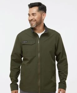 DRI DUCK Men's Ace Woven Stretch Soft Shell Jacket