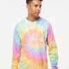 Colortone Men's Tie-Dyed Long Sleeve T-Shirt