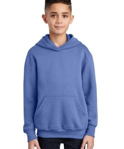 Port & Company Youth Core Fleece Pullover Hooded Sweatshirt. PC90YH 1of2 -Bulkthreads store 89178431