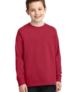 Port & Company Youth Long Sleeve Core Cotton Tee PC54YLS -Bulkthreads store 89180374