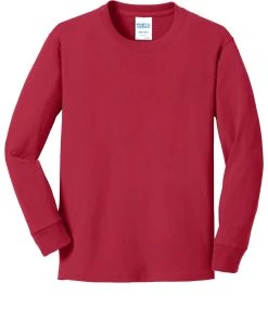 Port & Company Youth Long Sleeve Core Cotton Tee PC54YLS -Bulkthreads store 89180376