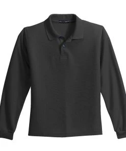 Port Authority Youth Long Sleeve Silk Touch Polo. Y500LS -Bulkthreads store 89182151