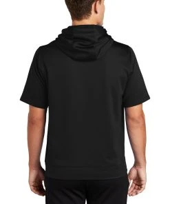 Sport-Tek Men's Sport-Wick Fleece Short Sleeve Hooded Pullover -Bulkthreads store 89184206